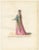 Medieval Woman in Pink and Gold Cape, 1845, Paper For Sale - Image 10 of 10