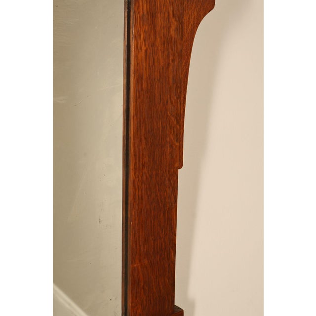L. & J.G. Stickley Arts And Crafts Oak Wall Mirror For Sale - Image 13 of 18