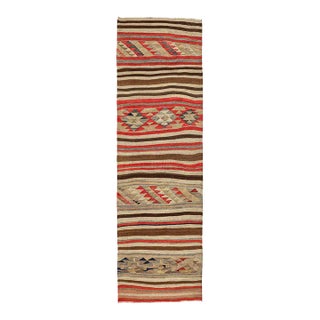 Mid 20th Century Vintage Decorative Kilim Runner For Sale
