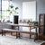 Rustic Matthew Izzo Home Vintage Heirloom Teak Wood Bench For Sale - Image 3 of 3