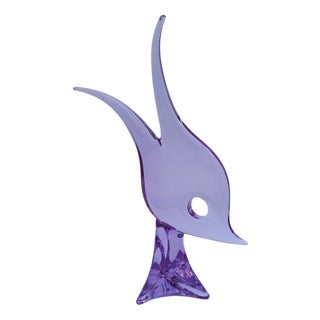 Large Murano Glass Fish Sculpture by Licio Zanetti, 1990s For Sale