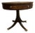 Early 21st Century Leather Top Drum Accent Table by Henredon For Sale