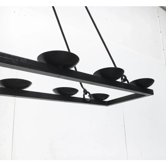 Brutalist Brutalist Candleholder Chandelier For Sale - Image 3 of 18