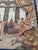 A magnificent early 20th-century Beauvais tapestry, entirely woven in silk, depicting an elegant and theatrical garden...