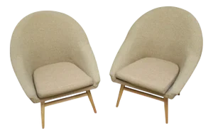 Mid-Century Armchairs, 1960s, Set of 2