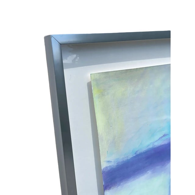 Contemporary Pastel Abstract Mixed-Media Painting on Paper, Framed For Sale In Little Rock - Image 6 of 10