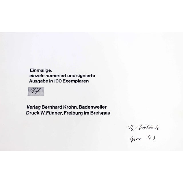 Bernd Völkle, Automne mortel, 1963, Lithograph For Sale - Image 10 of 12