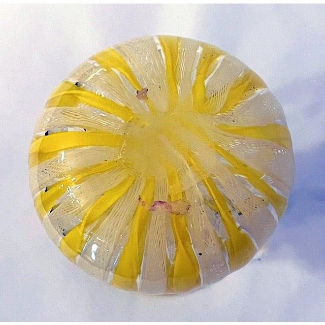 Glass Murano Latticino Vase For Sale - Image 7 of 7