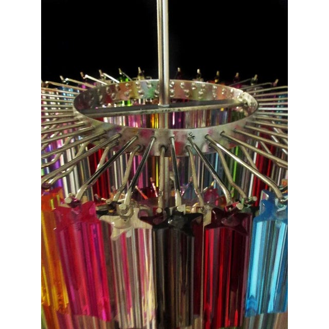Italian Multicolored Quadriedri Chandeliers, Set of 2 For Sale - Image 15 of 18