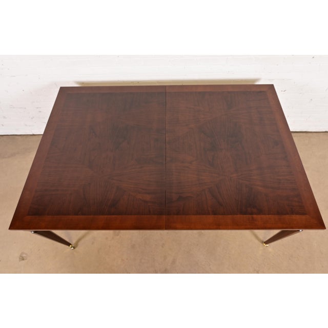 Brown 1980s Kindel Furniture French Regency Louis XVI Cherry Wood Extension Dining Table, Newly Refinished For Sale - Image 8 of 12