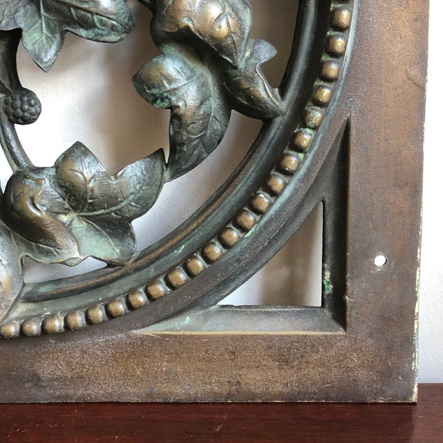 Late 19th-Century Cast Bronze Foliate Architectural Element For Sale - Image 4 of 12