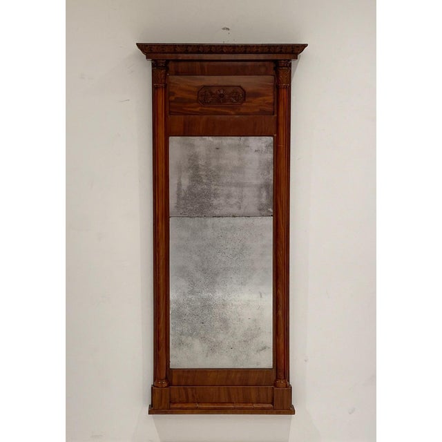 Wood Danish Empire Mahogany Mirror Circa 1840 For Sale - Image 7 of 7