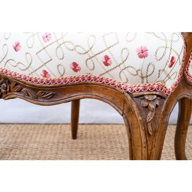 Brown Pair of Antique French Armchairs For Sale - Image 8 of 12