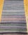 Antique American Amish Rag Runner, Handwoven Wool & Cotton, Stripe Pattern, 3x26 For Sale - Image 16 of 18