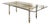 1960's Maison Jansen Steel and Brass Dining Table For Sale