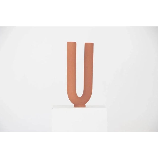 Terracotta You Matt Vases by Valeria Vasi, Set of 10 For Sale - Image 4 of 8