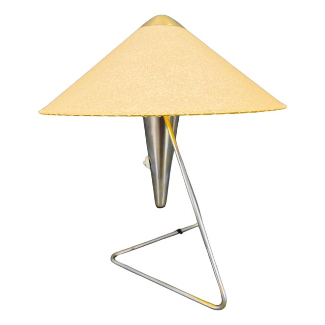 Vintage Table Lamp in Chrome with Paper Shade by Helena Frantová, 1960s For Sale