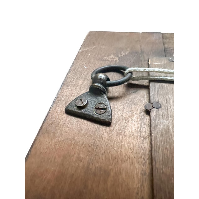 Brown Antique Edwardian Mahogany Wall Mirror, 1890s For Sale - Image 8 of 12