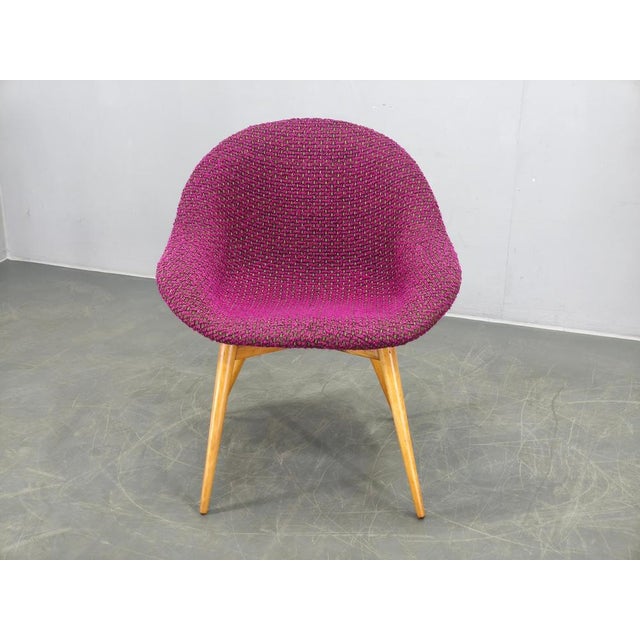 Shell Lounge Chair by Miroslav Navratil, Former Czechoslovakia, 1960s For Sale - Image 3 of 12
