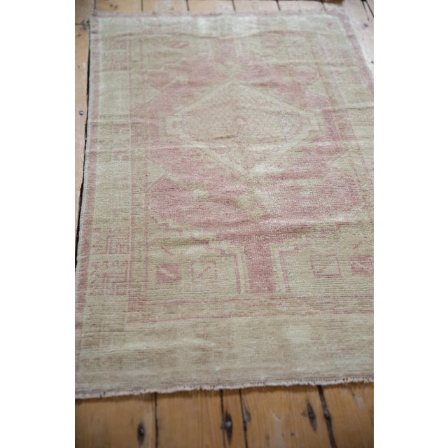Old New House Vintage Distressed Oushak Rug - 2'5" x 4'1" For Sale - Image 4 of 7