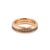 Men’s David Yurman Beveled 18k Rose Gold 0.87ctw Cognac Diamonds 6mm Band Ring, Size 8 For Sale In Houston - Image 6 of 8