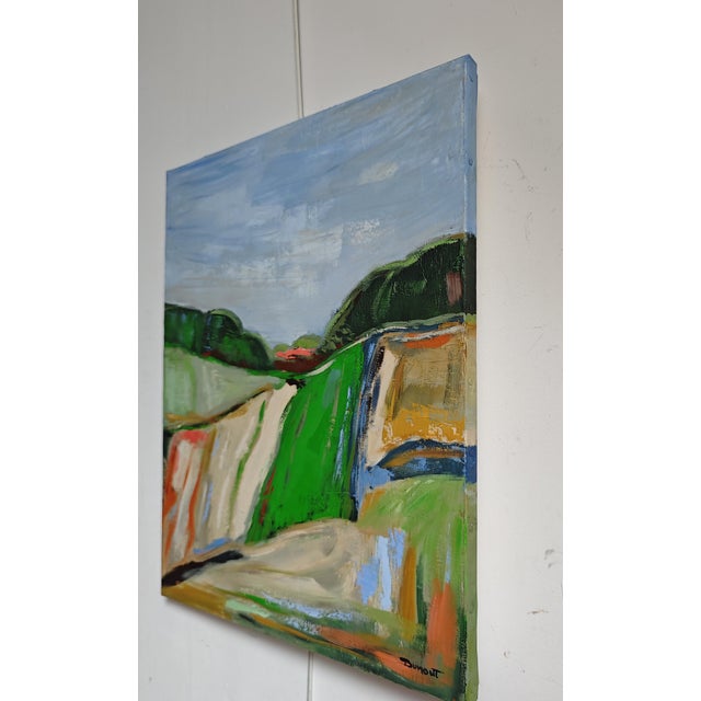 Contemporary Vers La Clarté, Abstract Landscape, Contemporary, Framed by Sophie Dumont For Sale - Image 3 of 7