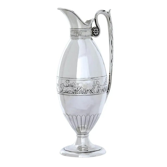 Antique Silver Claret Jug by Frederick Elkington For Sale - Image 12 of 12