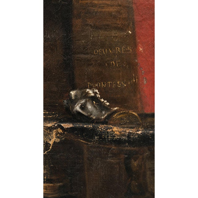 Portrait of a Lawyer, 1800s, Oil Painting on Canvas For Sale - Image 5 of 14