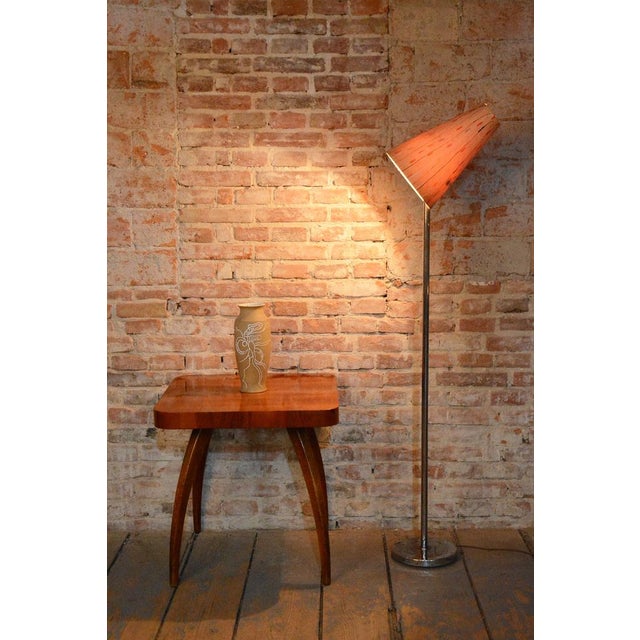 Bauhaus Floor Lamp in Tubular Chrome-Plated Steel, Czech, 1940s For Sale - Image 11 of 14