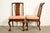 Drexel Heritage Hollywood Regency Chinoiserie Sculpted Mahogany Side Chairs or Dining Chairs, Pair For Sale - Image 12 of 15