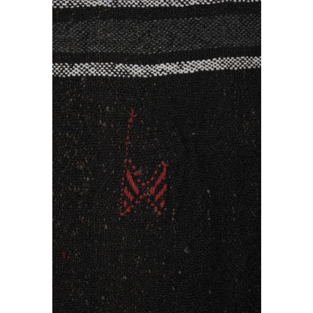 1970s Vintage Nomadic Goat Hair Kilim Rug 7'8" X 11'8" For Sale - Image 9 of 12