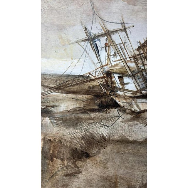 Contemporary Abraham Pinto, Low Tide, Oil on Panel For Sale - Image 3 of 6