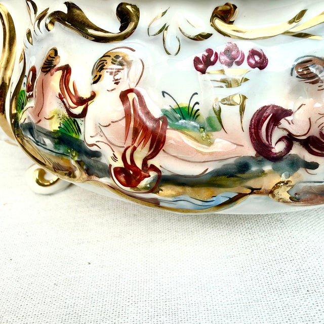 Ceramic Vintage Box with Lid from Capodimonte, Italy, 1980s For Sale - Image 7 of 18