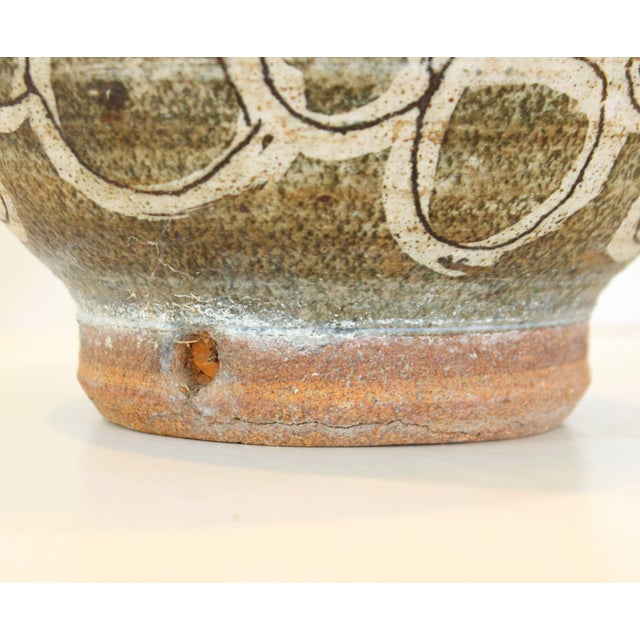 Swirl Motif Mid-Century Art Pottery Planter/Mended For Sale In Los Angeles - Image 6 of 8