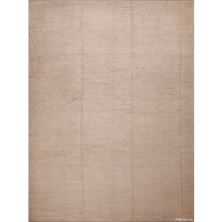 Nazmiyal Collection Solid Minimalist Cream Color Modern Area Rug For Sale