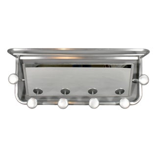 French Art Deco Aluminium Coat and Hat Rack, 1920s For Sale