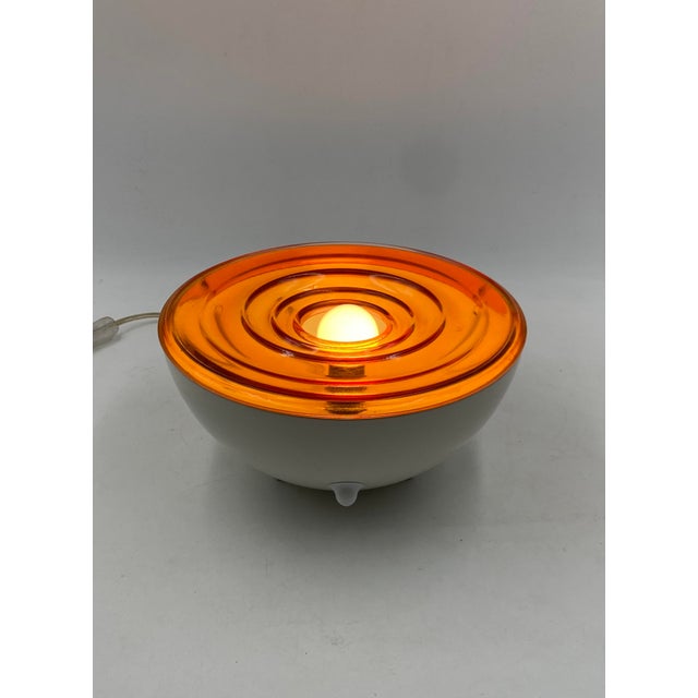 Space Age Orange Glass Table Lamp, France, 1970s For Sale - Image 17 of 18