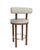 Collector Modern Moca Bar Chair in Graphite Ivory Fabric and Smoked Oak by Studio Rig For Sale - Image 4 of 6