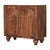 Wood Roasted Almond-Finish Mango Wood Grooved 2-Door Sideboard For Sale - Image 7 of 8