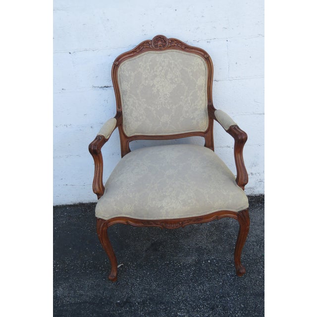 Ethan Allen French Living Bed Room Den Fireplace Side Chairs a Pair 6261 For Sale - Image 17 of 18