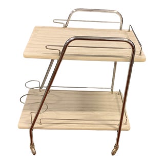 Vintage Serving Bar Cart, 1970s For Sale