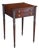 Antique Early 19th C. American Federal Mahogany Carved Work Table Nightstand For Sale