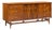 Broyhill Brasilia Mid Century Walnut and Brass Lowboy Dresser For Sale
