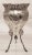 Traditional Silver Footed Vases With Flowers and Bows - A Pair For Sale - Image 3 of 6