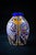 Glass Blue and White Cut Crystal Overlay Vase with Enamel and Gilt Decoration, 19th Century For Sale - Image 7 of 16