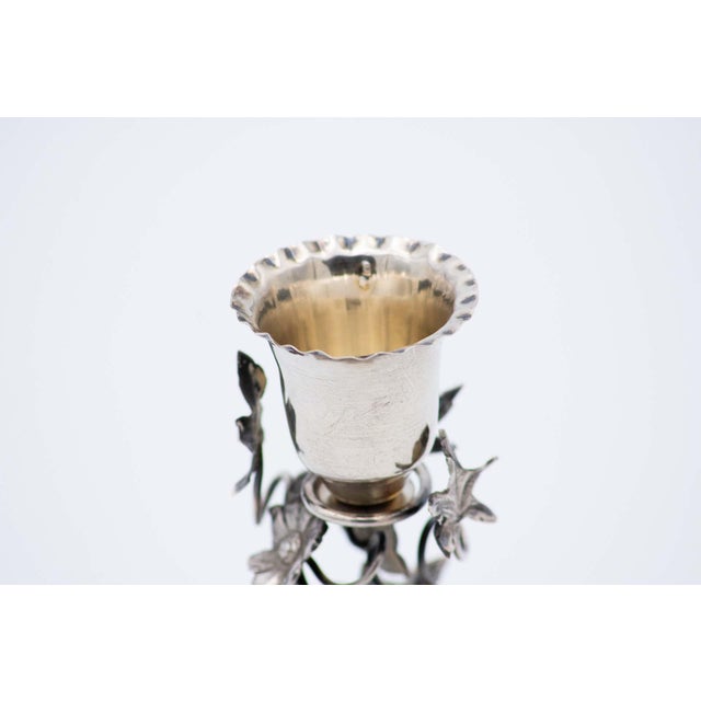 Silver Toothpick Holder with Chalice For Sale - Image 3 of 5