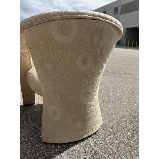 Pair of Decorator Mid Century Post Modern Armchair Lounge Chairs For Sale - Image 12 of 13