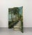 Mid 20th Century Vintage Coastal Hand-Painted Four-Panel Folding Screen For Sale - Image 5 of 7