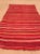 Vintage Moroccan Berber Kilim Rug in Burgundy, Pink and Orange Stripes 1960s For Sale - Image 4 of 12
