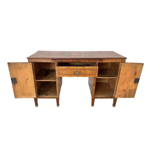 18th Century Italian Neoclassical Marquetry Desk in Style of Giuseppe Maggiolini For Sale - Image 12 of 18